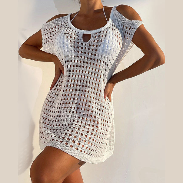 Ladies transparent net dress with cut-out details Mune Fashion