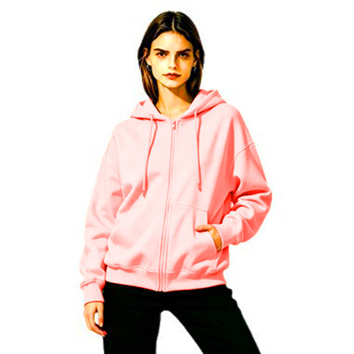 Ladies Soft Hooded Sweatshirt with Full Zip Mune Fashion