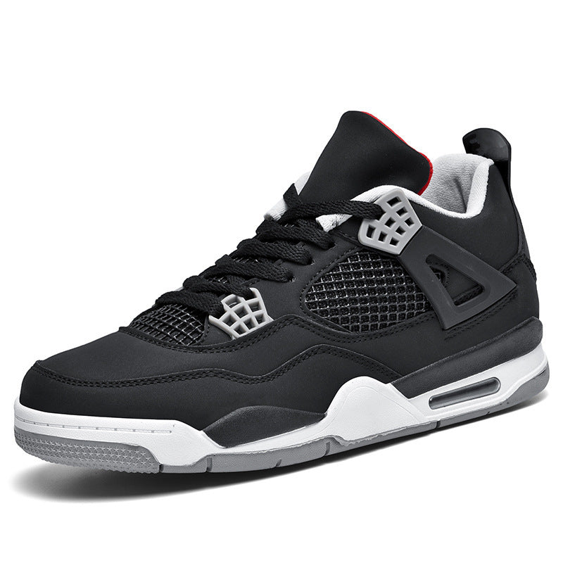 Men's retro-urban high-top sneakers with mesh panel, reinforced heel cap, and cushioning air unit Mune Fashion