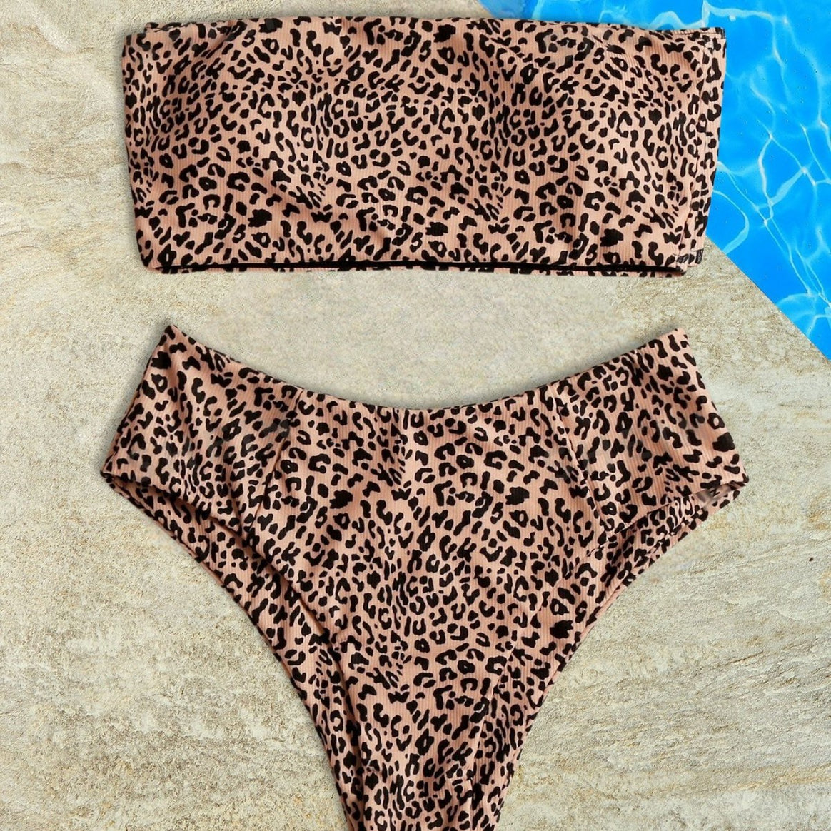 Women's bandeau bikini with high leg cut Mune Fashion