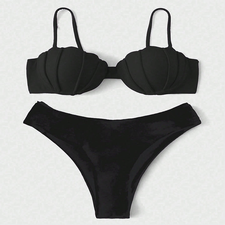 Women's bikini with shell-shaped top and high-cut bottoms Mune Fashion