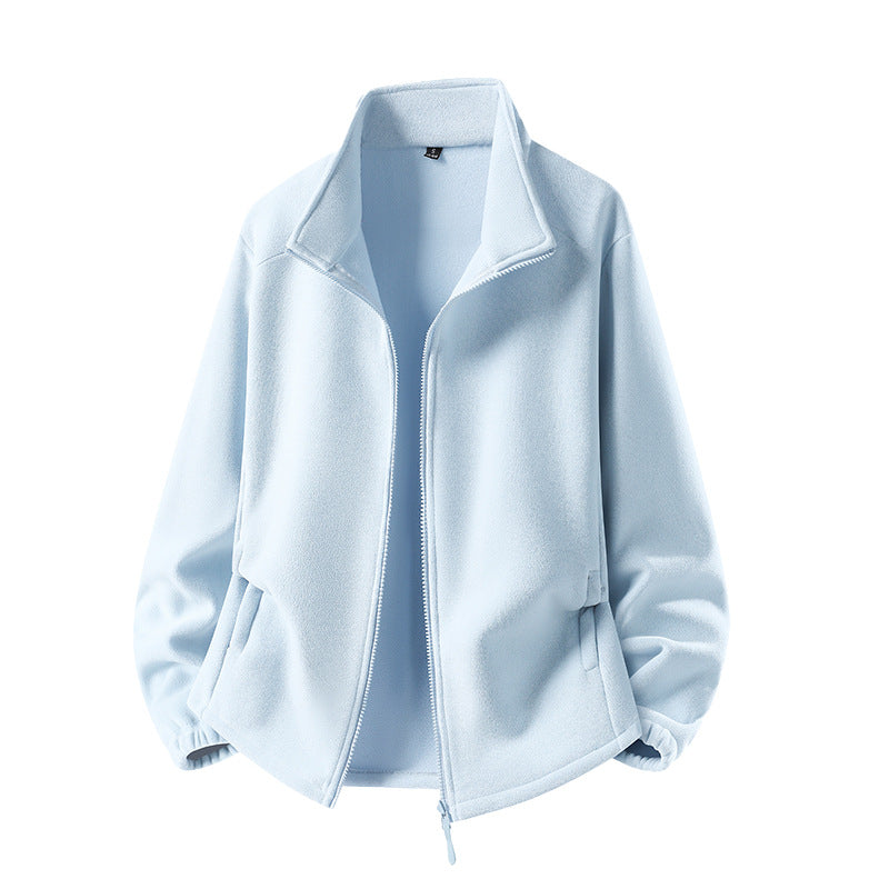 Women's fleece jacket with stand-up collar, full-length zipper, and thermal insulation Mune Fashion