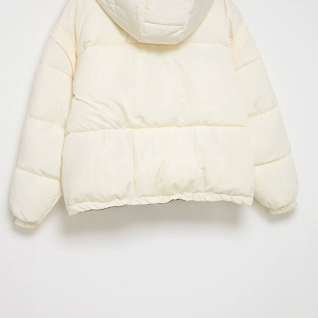 Women's Oversized P padded jacket with hood and high standing collar Mune Fashion