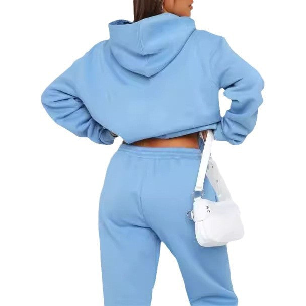 Women's oversized hoodie loungewear set with kangaroo pocket and elastic ankle cuffs Mune Fashion