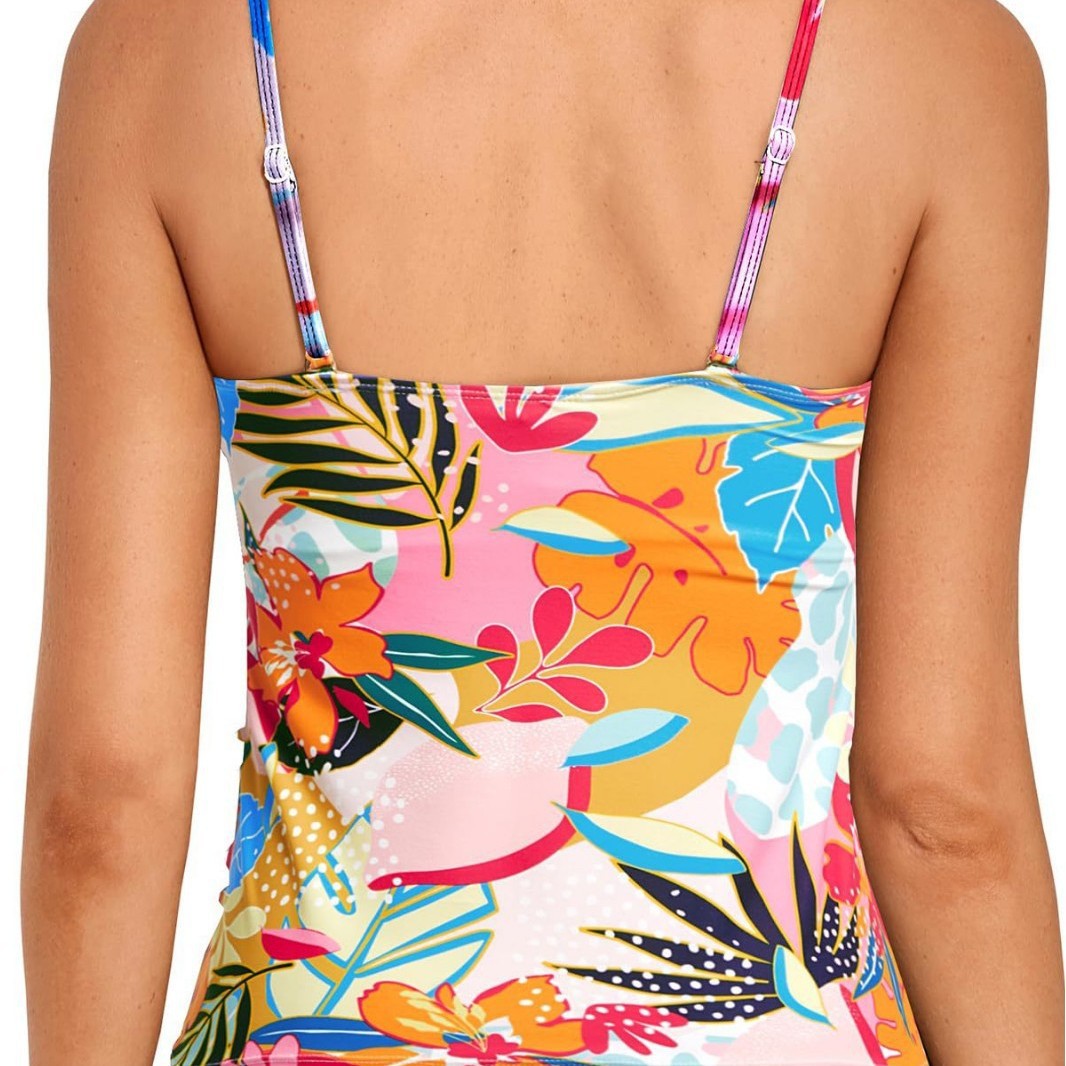 Ladies Tankini with sophisticated wrap design Mune Fashion