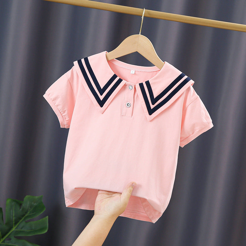Women’s Polo Shirt with Maritime Collar Mune Fashion