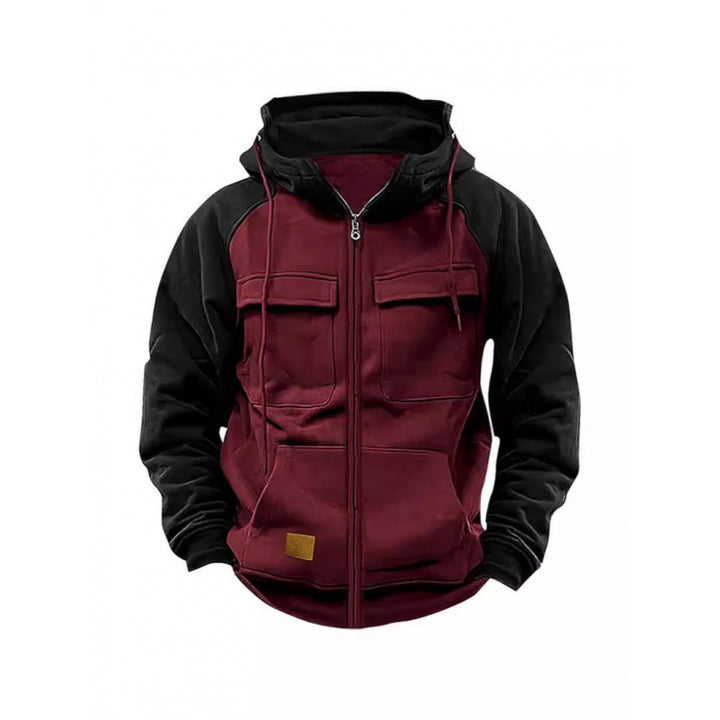 Men's hooded jacket with cargo pockets and full zip Mune Fashion