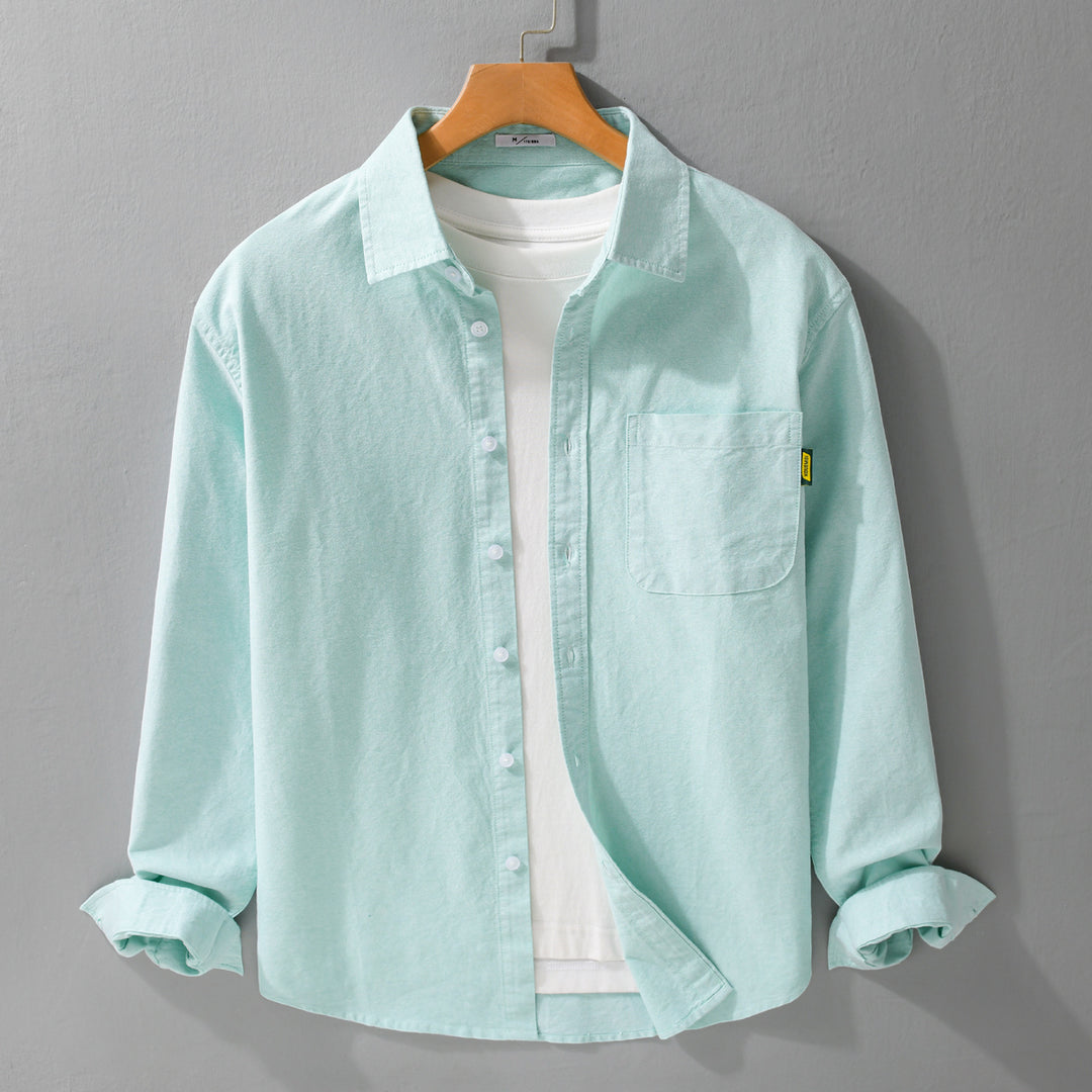 Ladies Lightweight Cotton Overshirt with Kent Collar, Patch Chest Pocket and Relaxed Fit