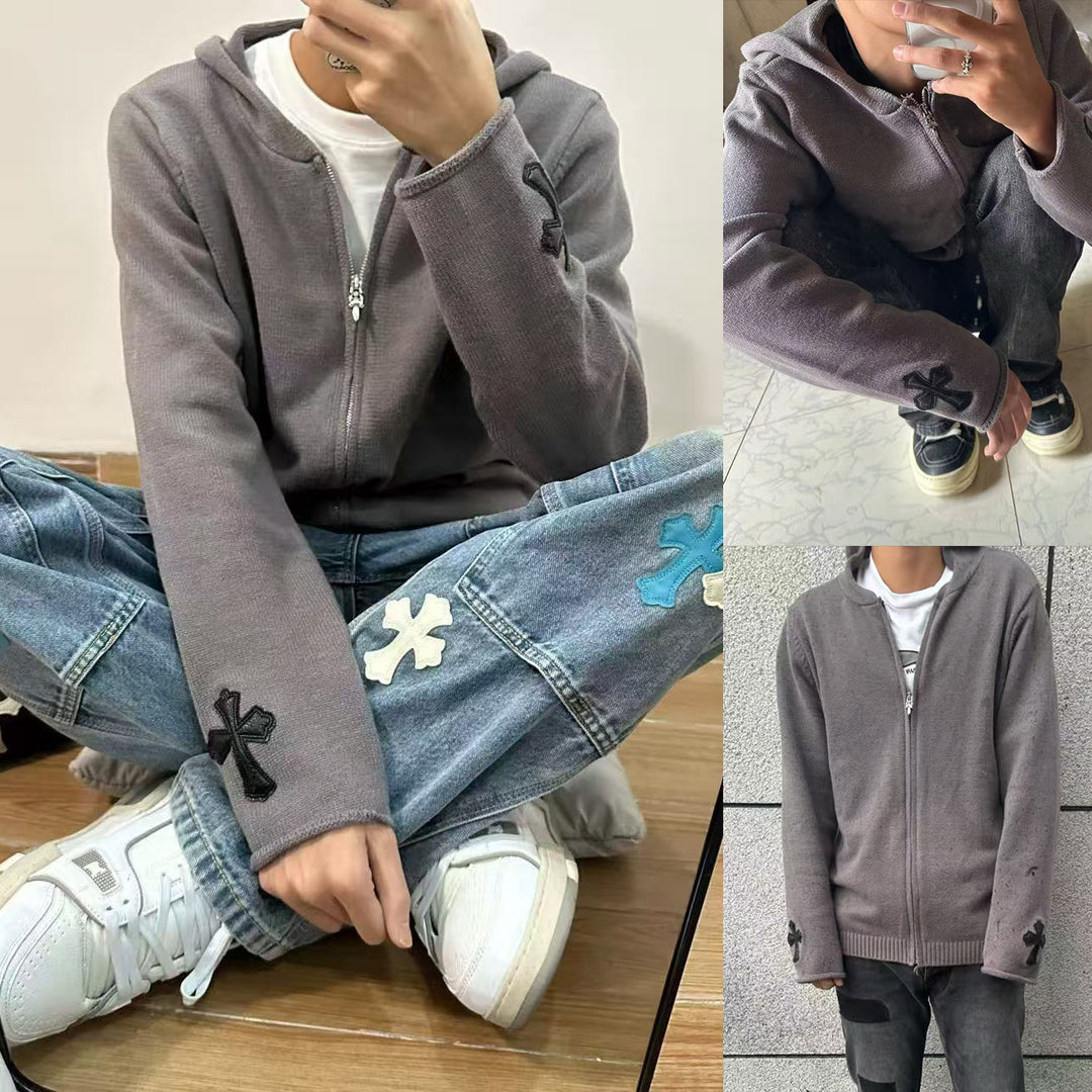 Men's Fashion Hoodie Jacket with Graphic Applications Mune Fashion