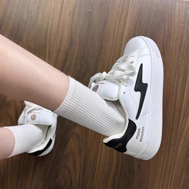Women's Sporty Sneakers with Adjustable Velcro Closure and Padded Insole Mune Fashion