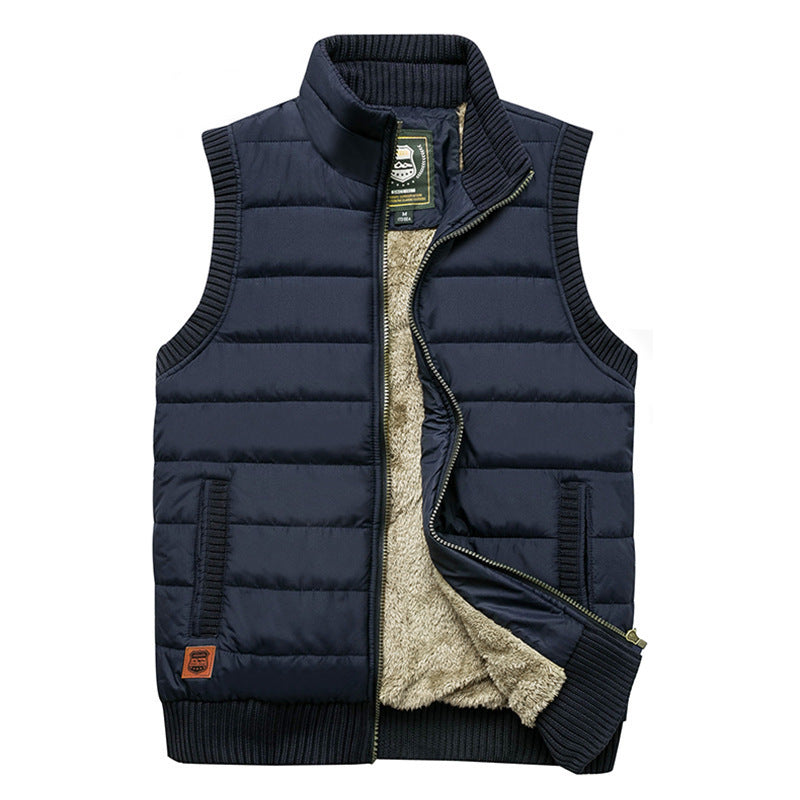 Men's thermal quilted vest with plush lining and ribbed finishes Mune Fashion