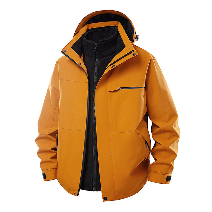 Men's Waterproof Outdoor Jacket with Adjustable Hood Mune Fashion