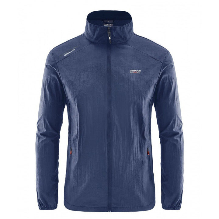 Men's Lightweight Outdoor Jacket with High Collar Mune Fashion