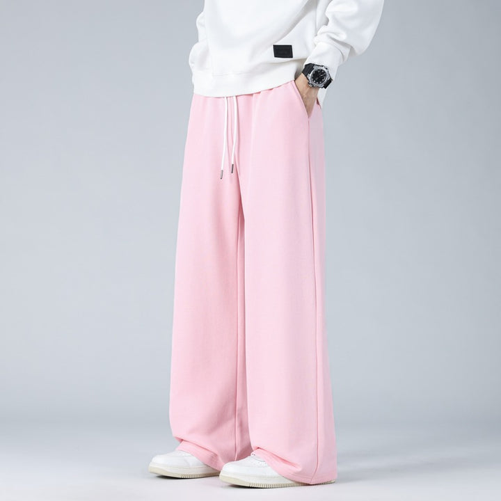 Men's Wide Oversized Baggy Lounge Pants with Drawstring Waistband and Flowing Jersey Quality Mune Fashion