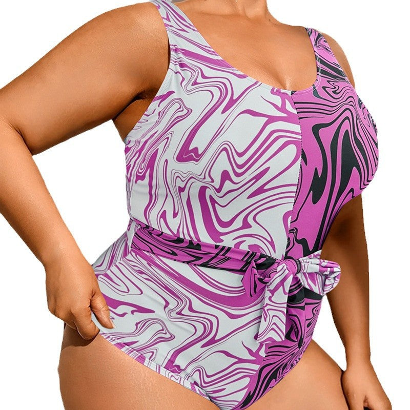 Women's one-piece swimsuit with elegant wrap design Mune Fashion