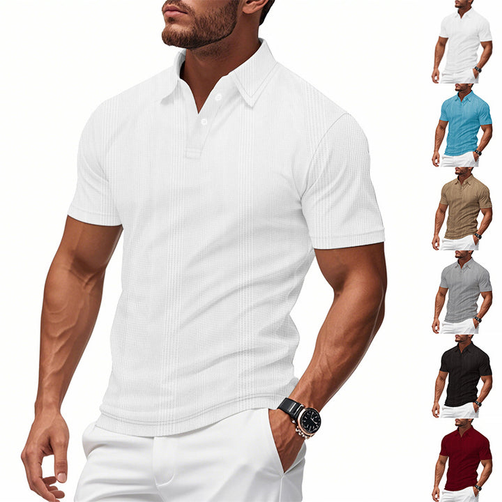 Men's Breathable Polo Shirt made from Cotton Blend with Slim Fit Mune Fashion