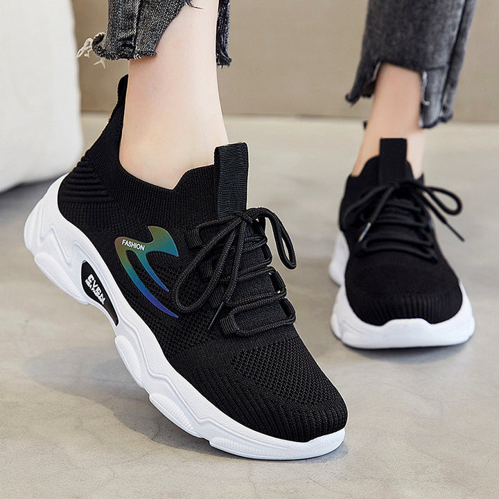 Women’s nano minimalist knitted sock sneakers with textured 3D upper material, anatomical memory footbed and profiled EVA platform Mune Fashion