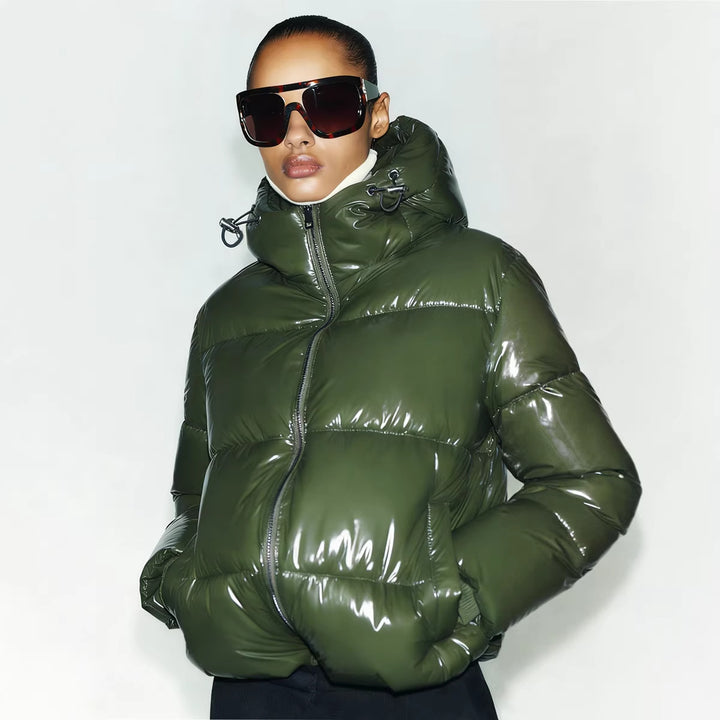 Women Stylish Down Jacket with Hood