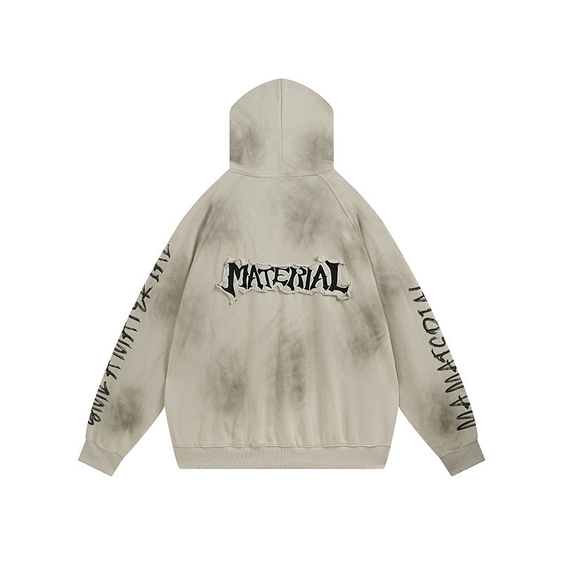 Unisex oversized hoodie with tie-dye wash and statement rear print Mune Fashion