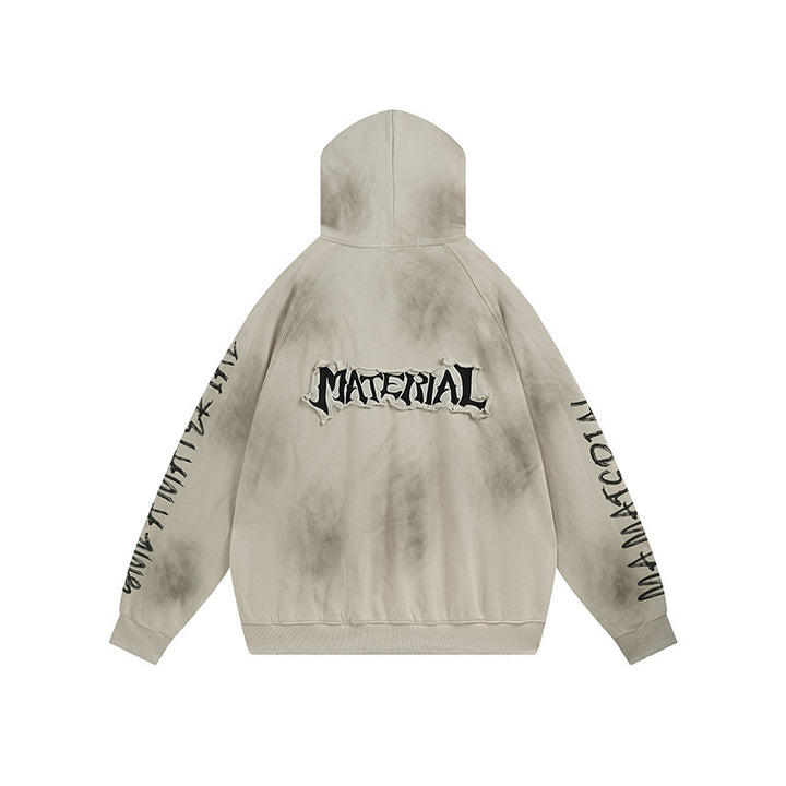 Unisex oversized hoodie with tie-dye wash and statement rear print Mune Fashion