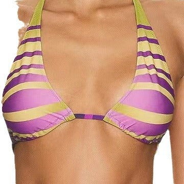 Women's Triangle Bikini with striking wave pattern Mune Fashion