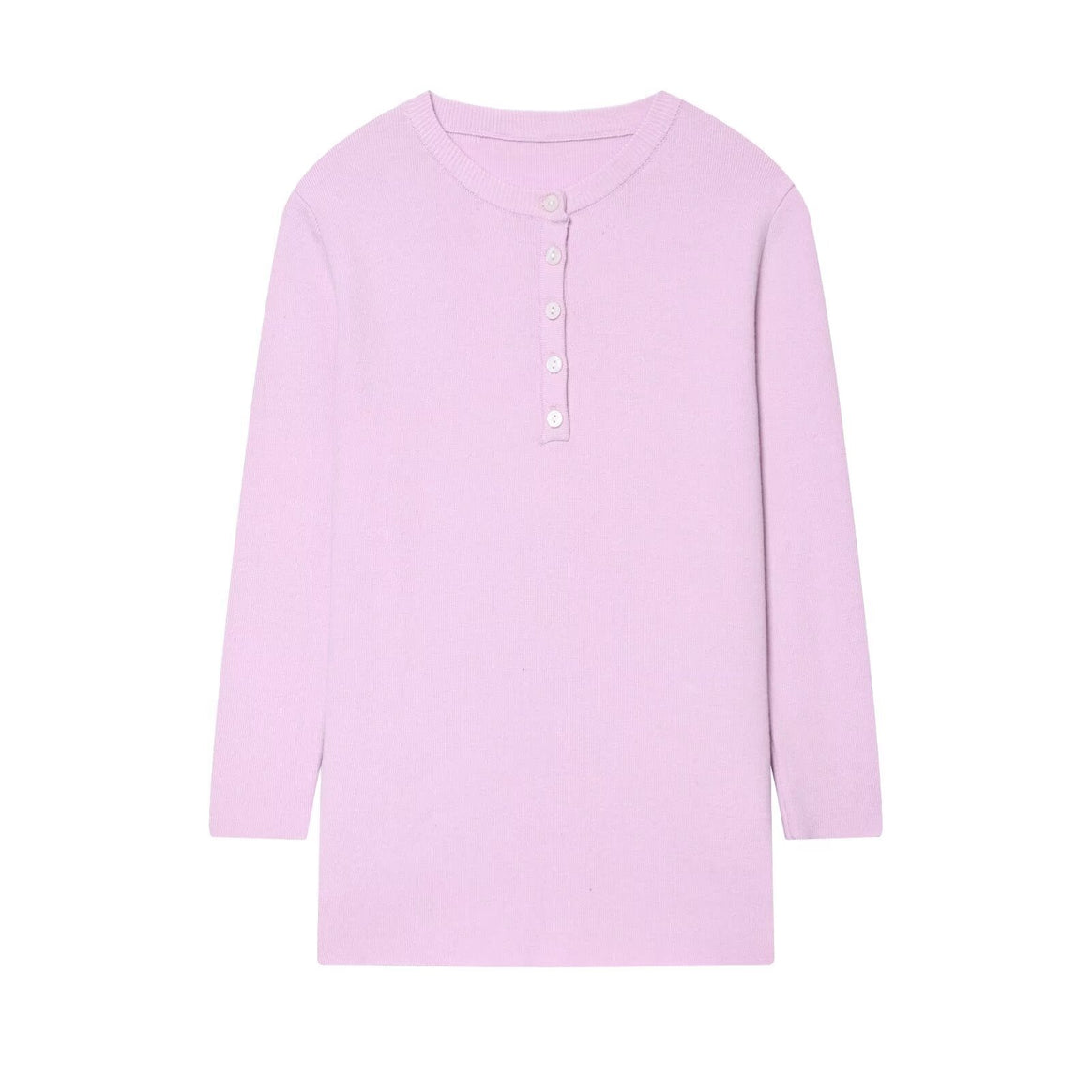 Women Striped Ribbed Henley Shirt with Button Placket and Slim Fit Mune Fashion