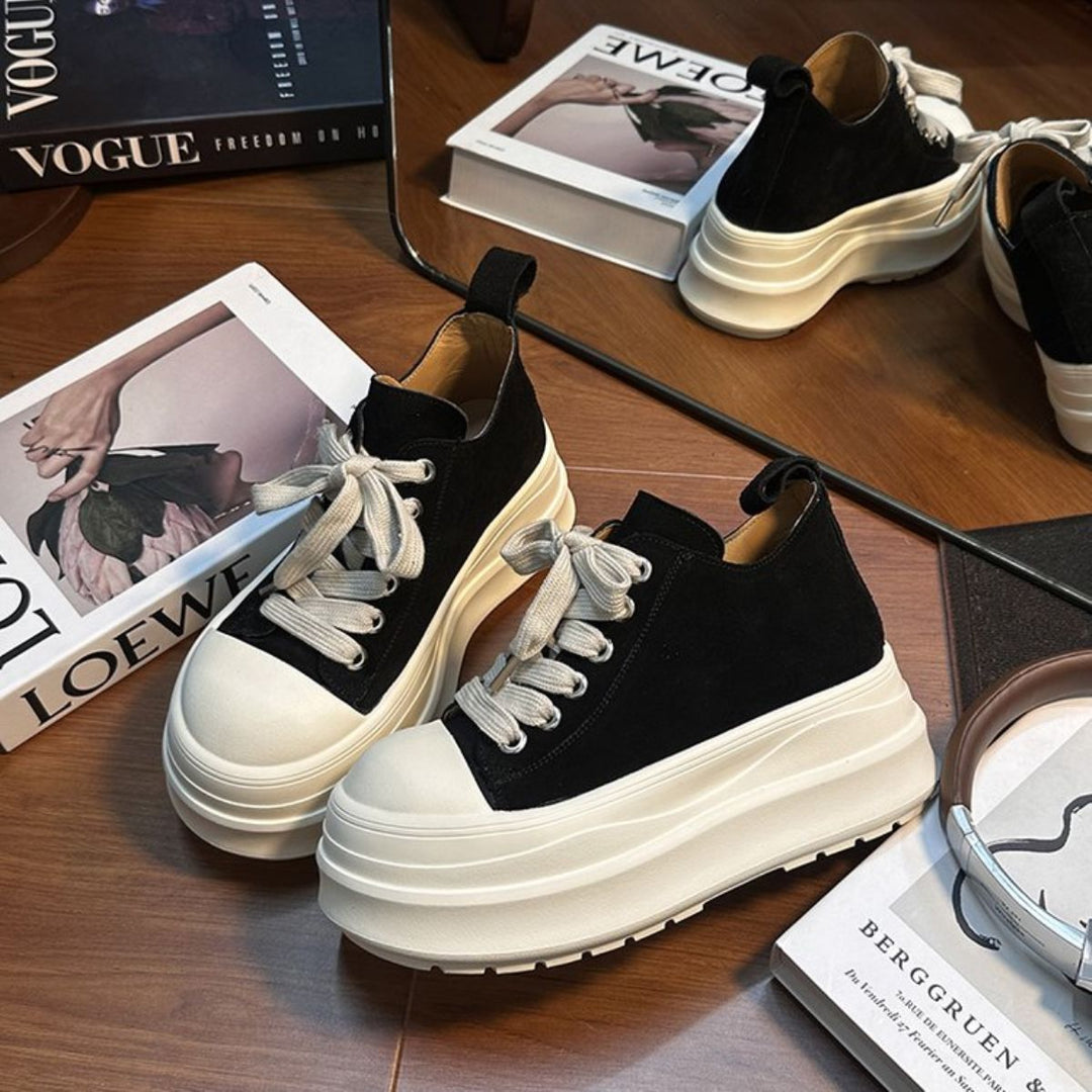 Women Sneakers with thick platform and breathable upper material Mune Fashion