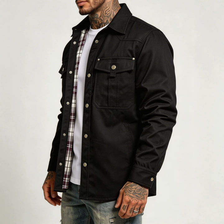 Men's Canvas Shirt Jacket Mune Fashion