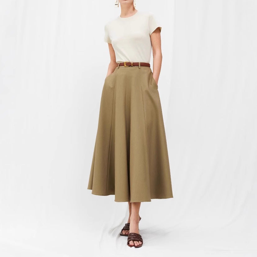 Women Elegant Maxi Skirt with Wide Cut Design Mune Fashion