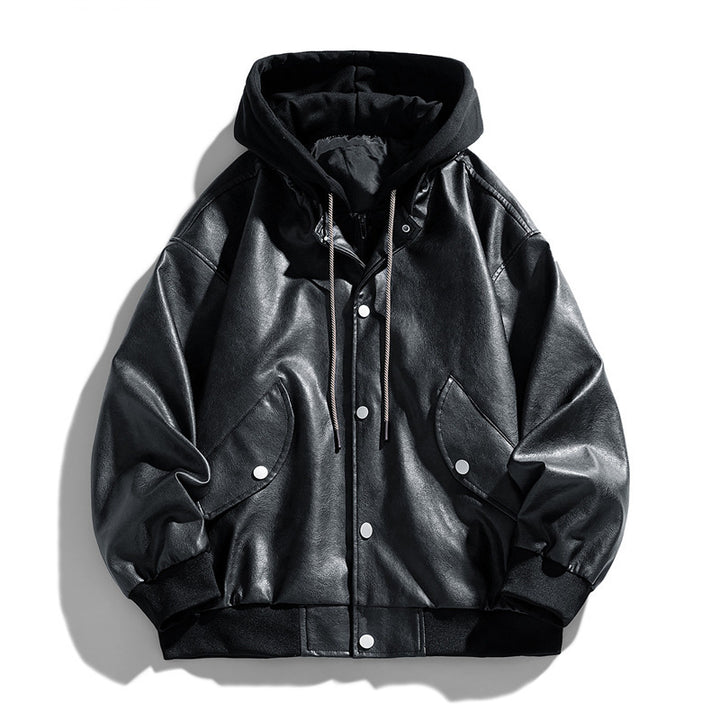 Women's Fashion Faux Leather Jacket Mune Fashion