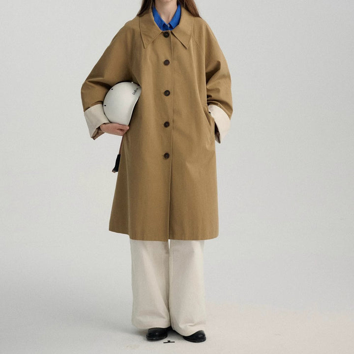 Women's Oversized City Trench Coat Mune Fashion