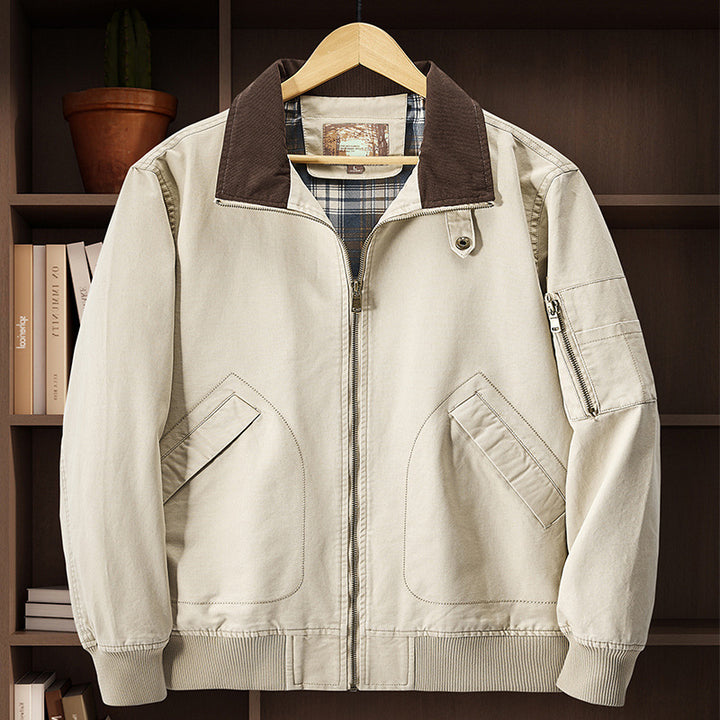 Men's Cord Collar Field Jacket Mune Fashion
