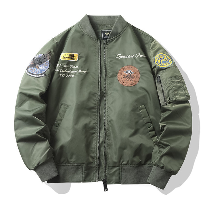 Men's Urban Bomber Jacket with Embroideries Mune Fashion