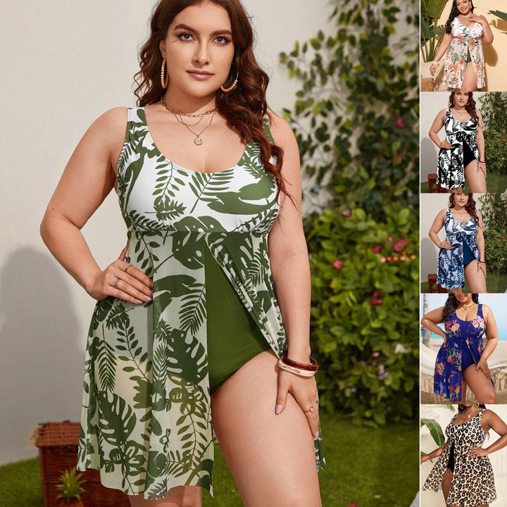 Women's colorful printed onesie with transparent overlay Mune Fashion