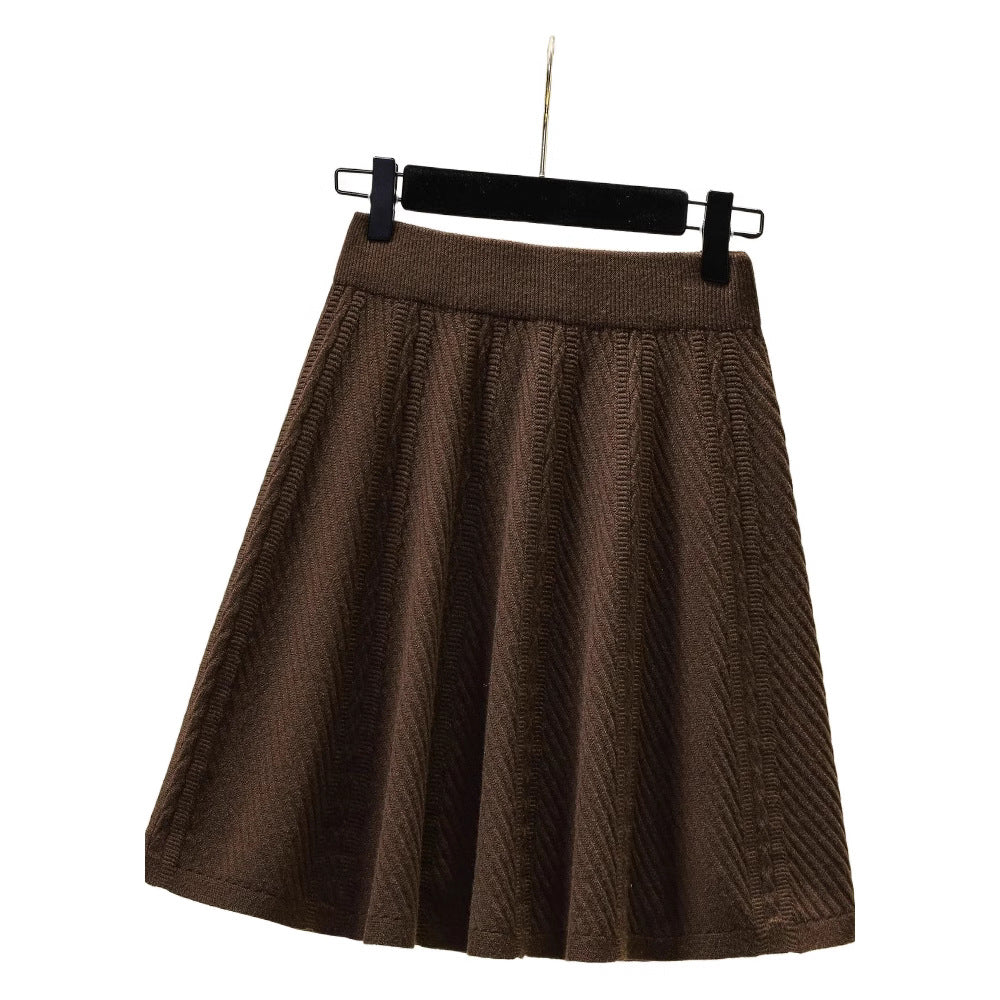 Women's Patterned Knit Skirt Mune Fashion