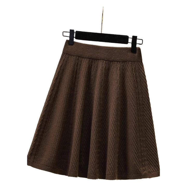 Women's Patterned Knit Skirt Mune Fashion