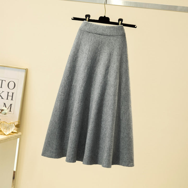 Ladies Elegant, Flowing Midi Skirt Mune Fashion