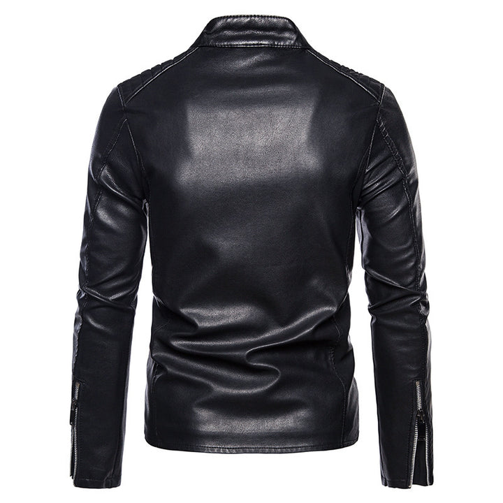 Men's Fashion Biker Jacket with Quilted Details Mune Fashion