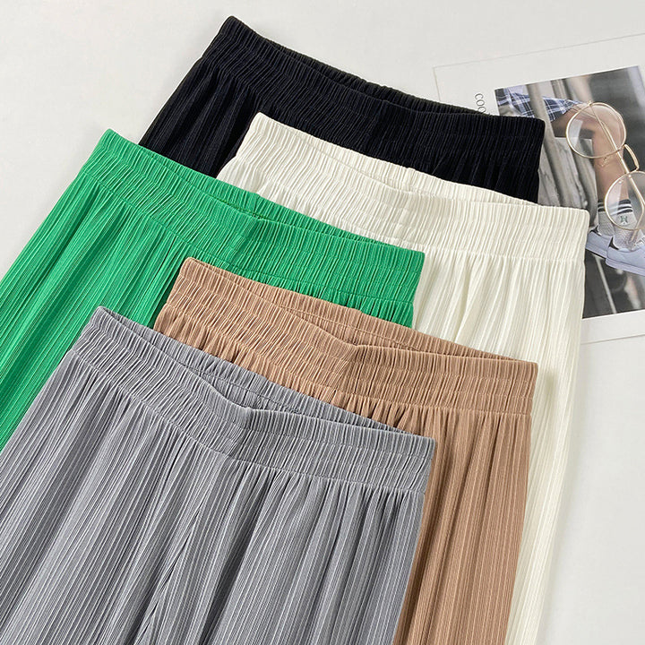 Women's Pleated Wide-Leg Pants Mune Fashion