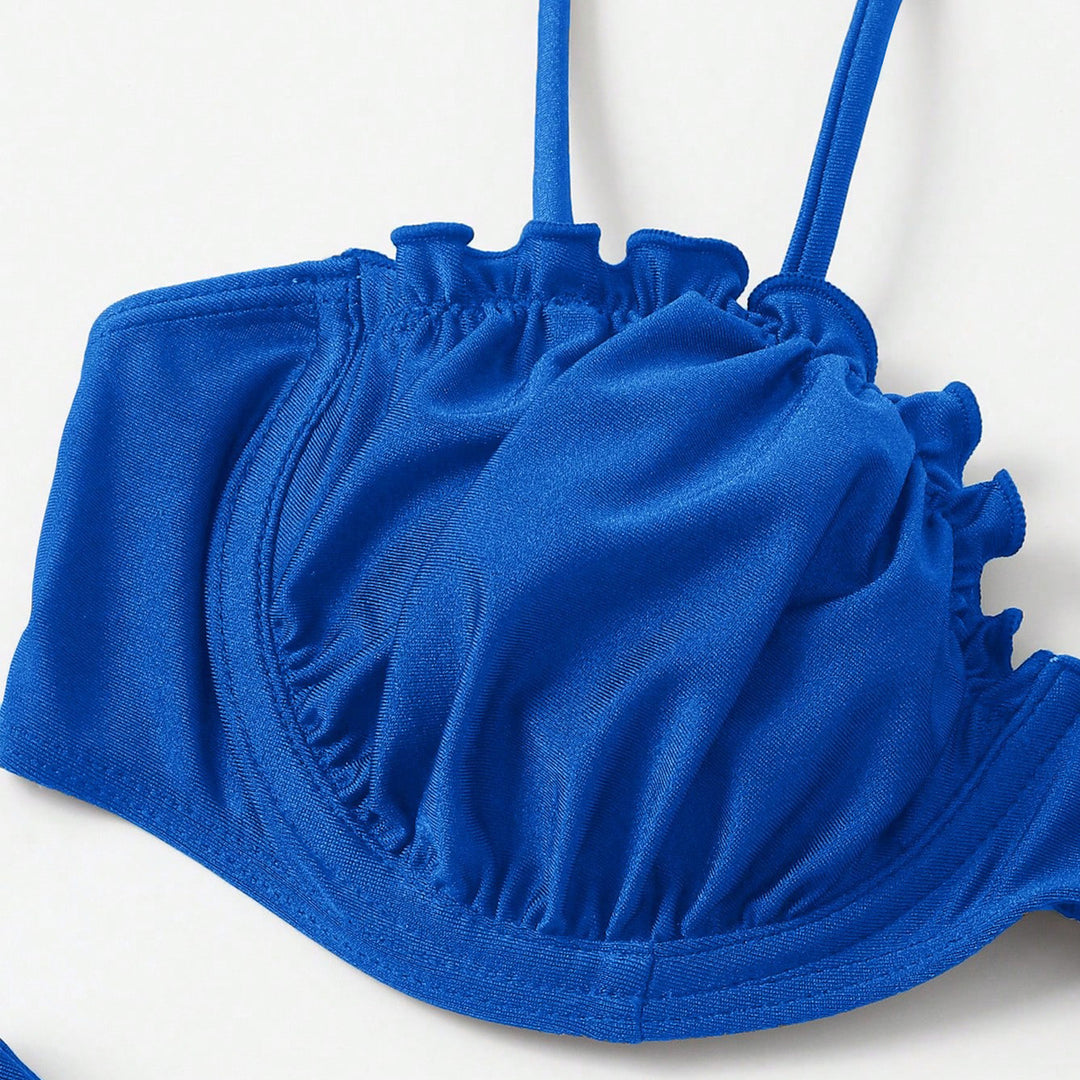 Ladies Push-Up Bikini with Ruching and Adjustable Straps Mune Fashion