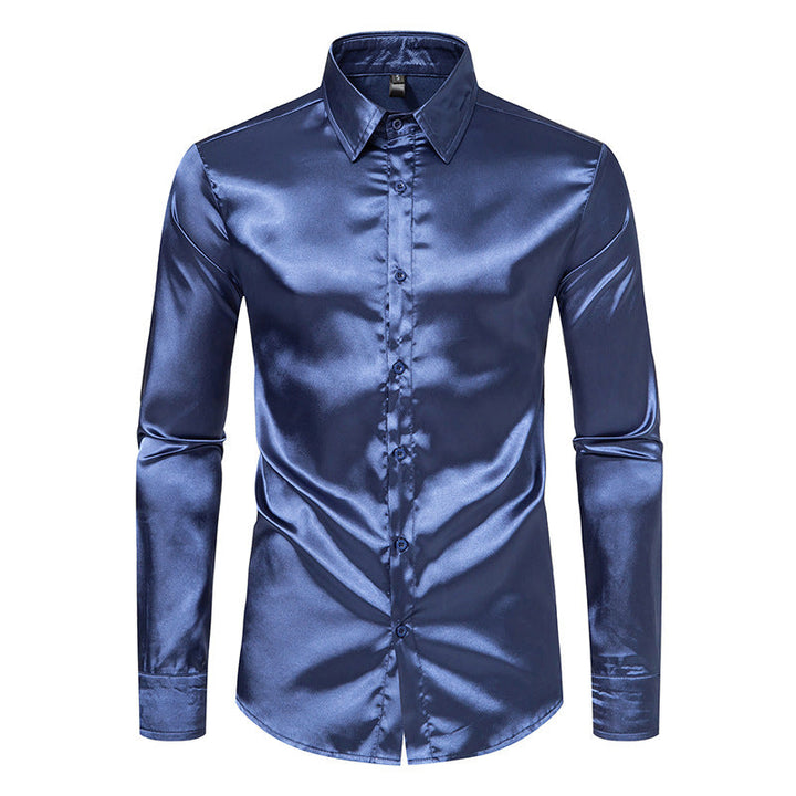 Men's Silk Shirt Mune Fashion