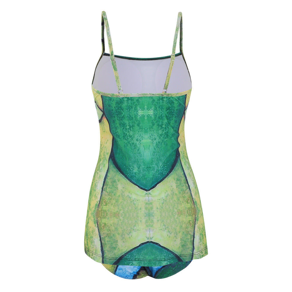 Women Artistic Beach Outfit Mune Fashion