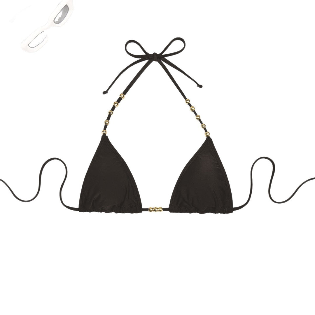 Women’s triangle bikini with decorative gold-colored accents Mune Fashion