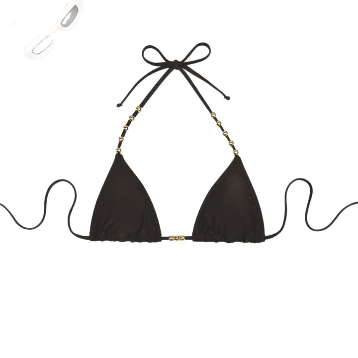 Women’s triangle bikini with decorative gold-colored accents Mune Fashion