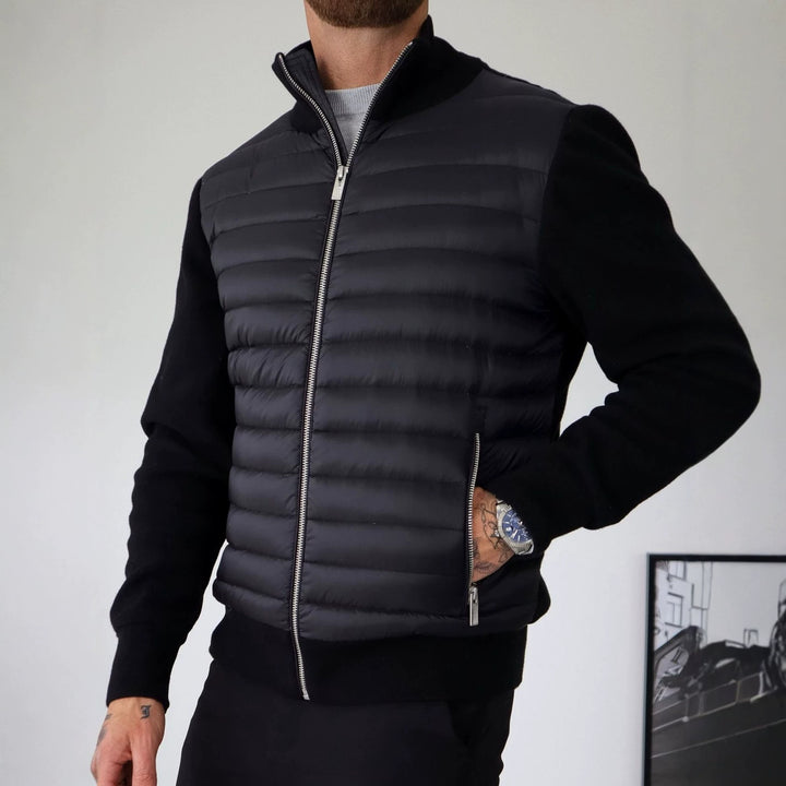 Men's Fashion Padded Jacket with High Collar