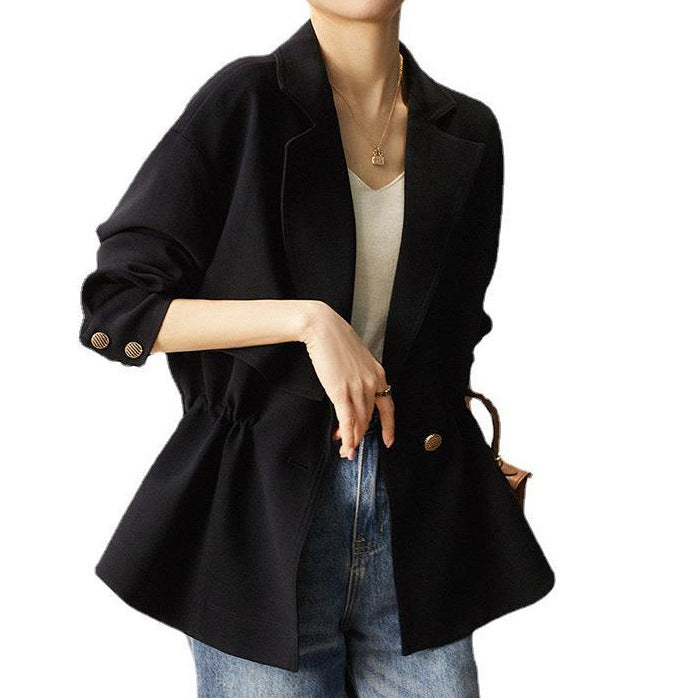 Women's Stylish Wrap Jacket with Waist Accent Mune Fashion