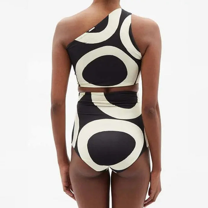 Women’s bikini set with asymmetric top and elegant wrap skirt Mune Fashion