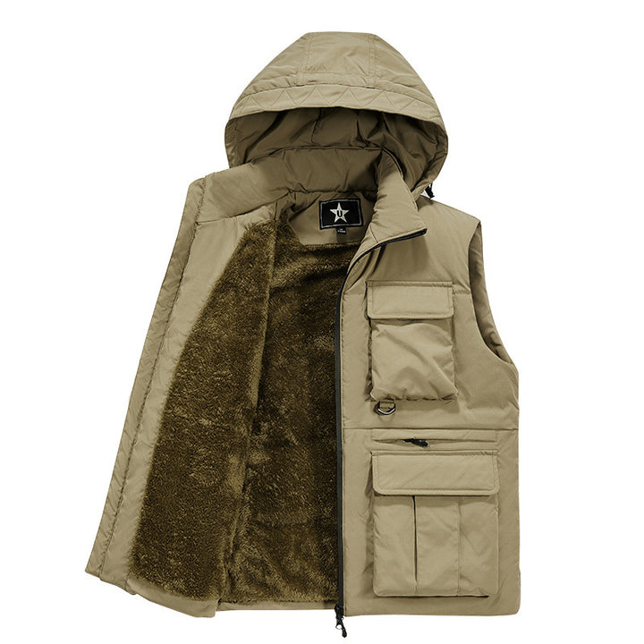Men's Functional Outdoor Vest with Hood Mune Fashion