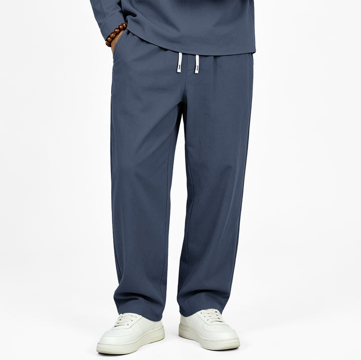 Men's Casual Jogging Pants with Drawstring and Straight Cut Mune Fashion