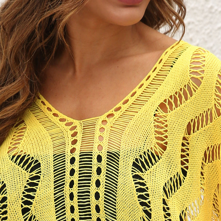 Women's Casual Crochet Beach Cover-Up Mune Fashion